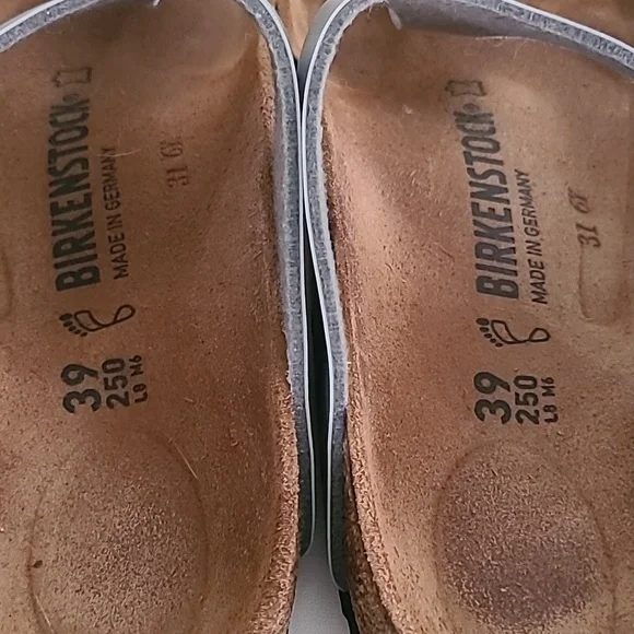 Birkenstock Gizeh Silver Thong Sandals Size 39/8 - Picture 10 of 10